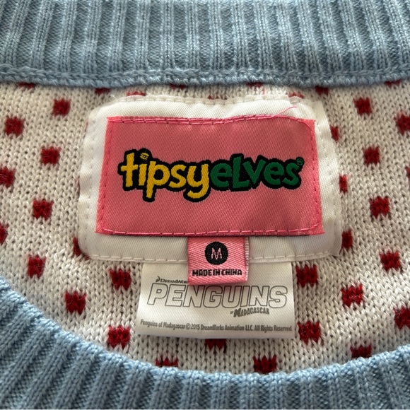 Tipsy Elves Medium Penguin Sweater - Picture 3 of 3